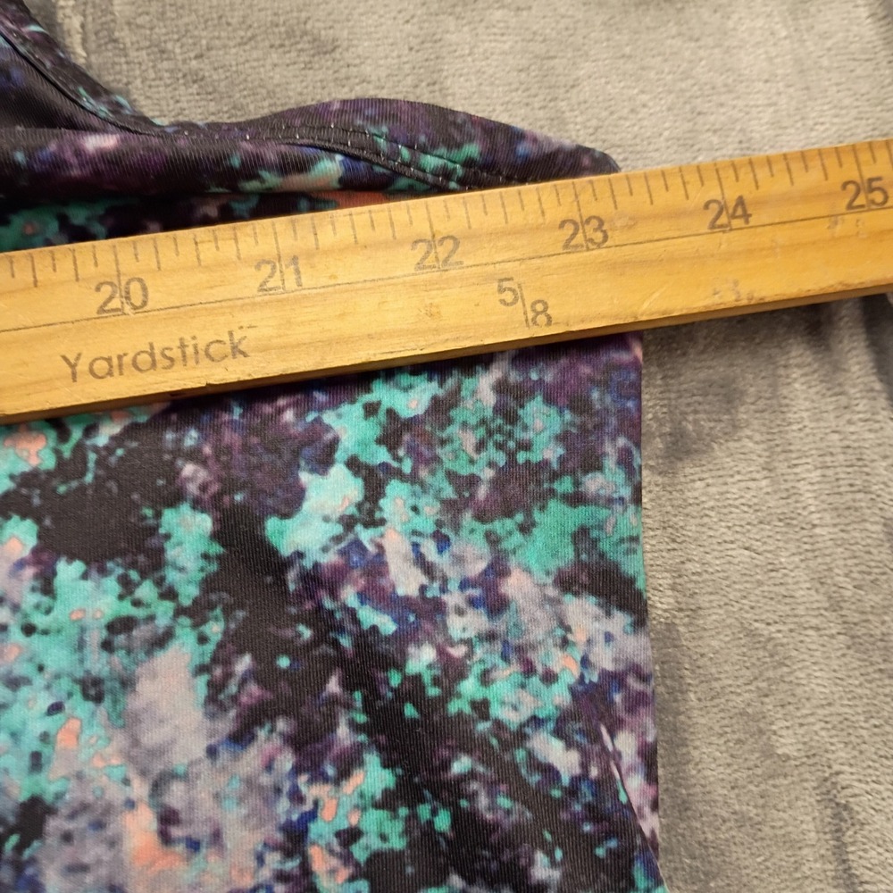 Fabletics Activewear Tank‎ Top Racerback Ruched Sides Abstract Print 2X - Picture 5 of 8